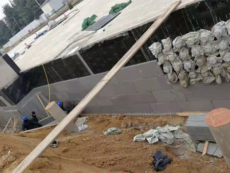 济南市中区防水墙护板工程案例